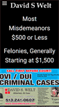 Mobile Screenshot of davidweltlaw.com