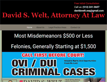 Tablet Screenshot of davidweltlaw.com